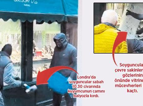 Çarpıcı Kuyumcu Soygunu: Londra'da Balyozlu İki Soyguncu Alarm Verdi