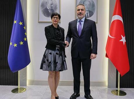Dışişleri Bakanı Hakan Fidan, AB Genişlemeden Sorumlu Üye Marta Kos ile Ankara'da Bir Araya Geldi