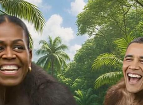 Trump'ın Tartışmalı Paylaşımı: Obama Çifti 'Maymun' Olarak Tasvir Edildi