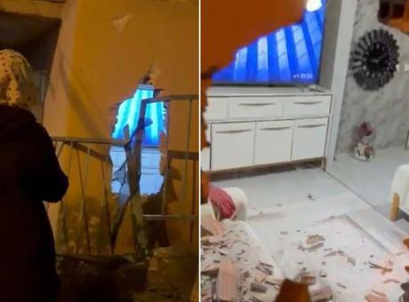 Geri Manevra Yapan Kamyonet, Ev Duvarını Yıkarak Komşusunu Yaraladı