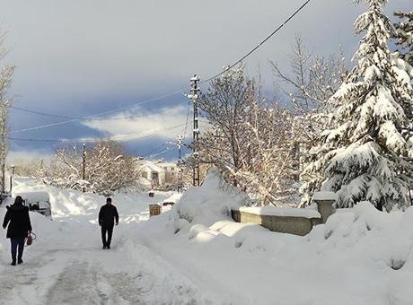 Karlıova'da Yoğun Kar Yağışı Eğitime Ara Verdi