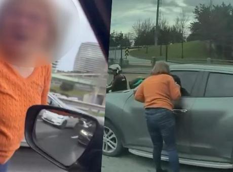 Şişli'de Kadın Sürücüler Arasında Trafik Tartışması: Aynası Kırıldı