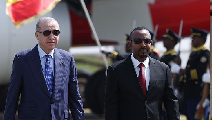 Cumhurbaşkanı Erdoğan Etiyopya'da Resmi Törenle Karşılandı
