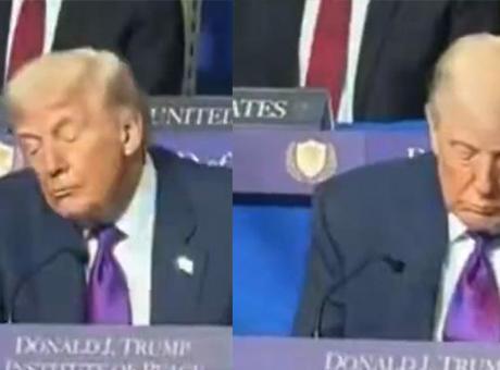 Trump'ın Gazze Barış Kurulu Toplantısındaki Uyku Anları Gündem Oldu