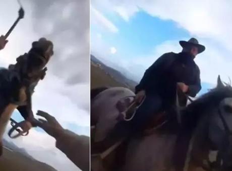 Kayseri'de Atlı Eşkıya Skandalı: Fotoğraf Çekiminde Yaşanan Korku Dolu Anlar