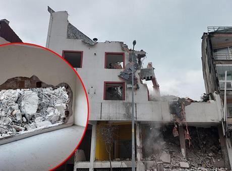 Bolu'da Yıkım Faciası: Kepçe Yan Bina ile Çarpışınca Duvar Yıkıldı