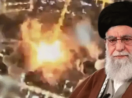 İsrail'in Tahran'daki Hamaney'in Sığınağını Bombaladığı Anlar Video ile Paylaşıldı