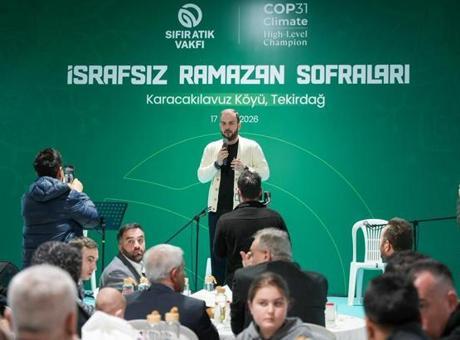Sıfır Atık Vakfı'nın 'İsrafsız Ramazan Sofraları' Projesi Karacakılavuz Köyü'nde Buluştu