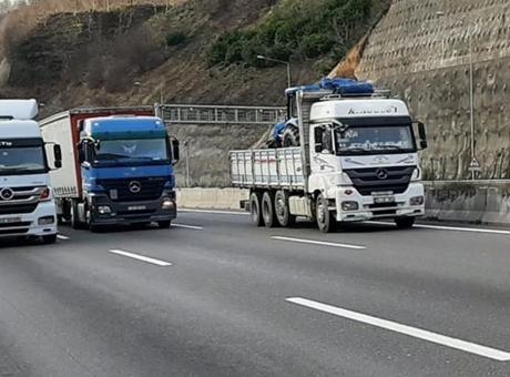 Tekirdağ'dan İstanbul'a Ağır Araç Geçişi Kısıtlandı