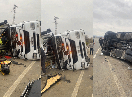 Tekirdağ'da Devrilen TIR Kazası: Sürücü Hayatını Kaybetti