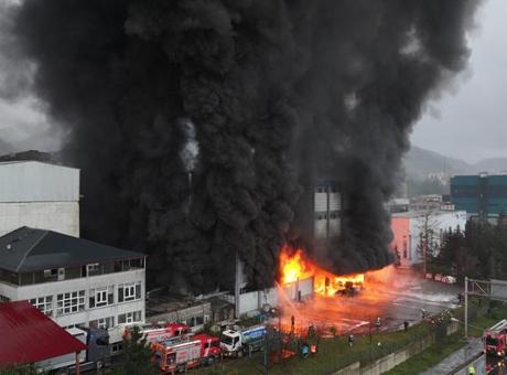 Trabzon'da Fındık Fabrikasında Yangın: Valilikten İlk Açıklama