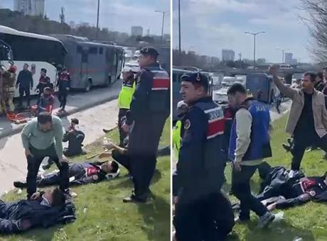 Bağcılar'da Cezaevi Sevk Araçları Kazaya Karıştı: 6 Jandarma Yaralı