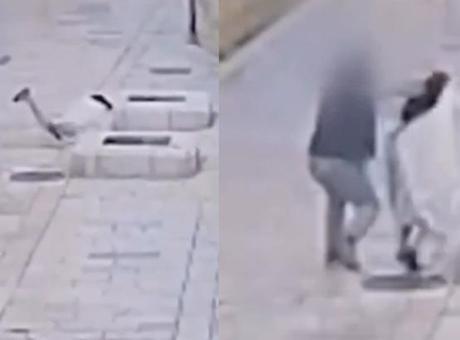 Doğu Kudüs'te Fanatik Saldırı: Rahibeye Darbe Anları Görüntülendi