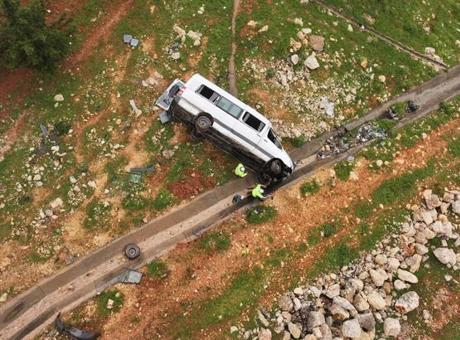 Gaziantep'te İşçi Servisi Devrildi, 16 Kişi Yaralandı