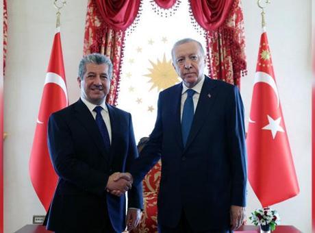 Cumhurbaşkanı Erdoğan, IKBY Başbakanı Mesrur Barzani'yi İstanbul'da Ağırladı