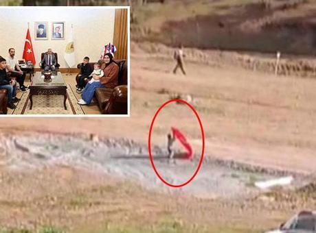 Rüzgarın Düşürdüğü Bayrak İçin Koştu: 14 Yaşındaki Yusuf’un Milli Duyarlılığı Alkış Topladı