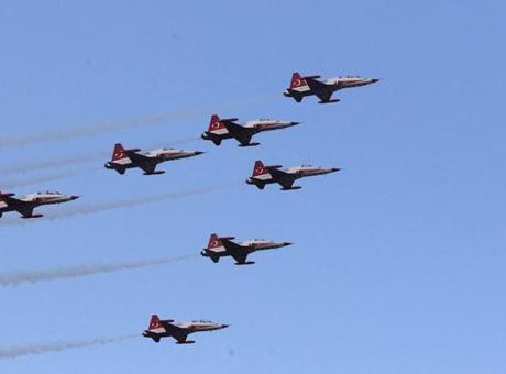Samsun'da SOLOTÜRK ve Türk Yıldızları'nın Gösteri Provası Nefes Kesti