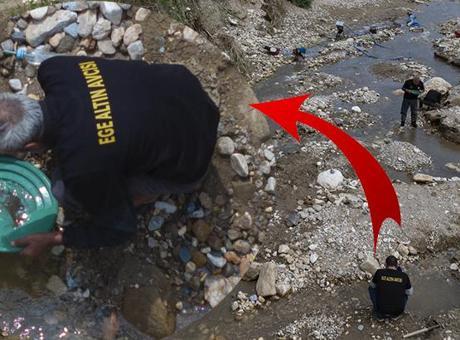 Germencik'te Altın Arama Hobsesi: Yüzlerce Kişi Dere Yataklarında Altın Peşinde