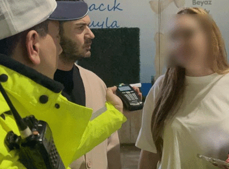 Kadın Sürücünün Alkol Denetimindeki İlginç Anları