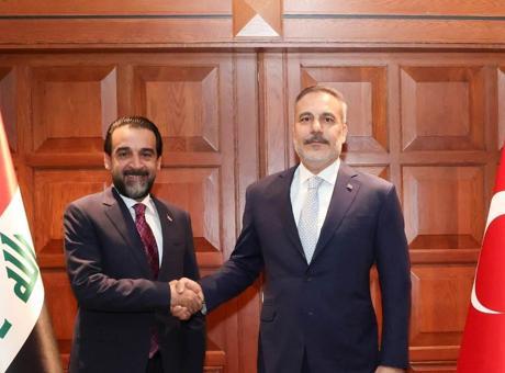 Dışişleri Bakanı Hakan Fidan, Irak'ın Takaddüm Partisi Lideri Halbusi'yi Ankara'da Ağırladı