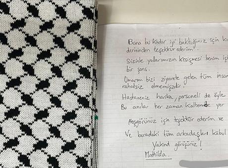 Sumud Filosu Aktivisti Mallet'ten Türk Sağlık Çalışanlarına Şükran Mektubu