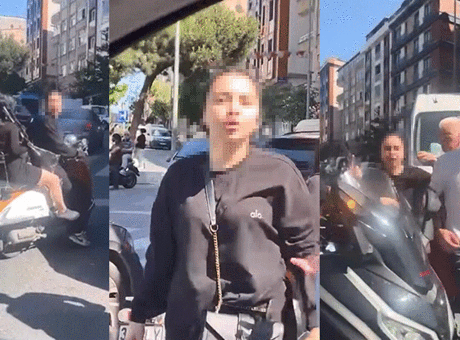 Kağıthane'de Trafik Tartışması Alevlendi: Kadın Motosiklet Sürücüsünden Şok Eden Saldırı