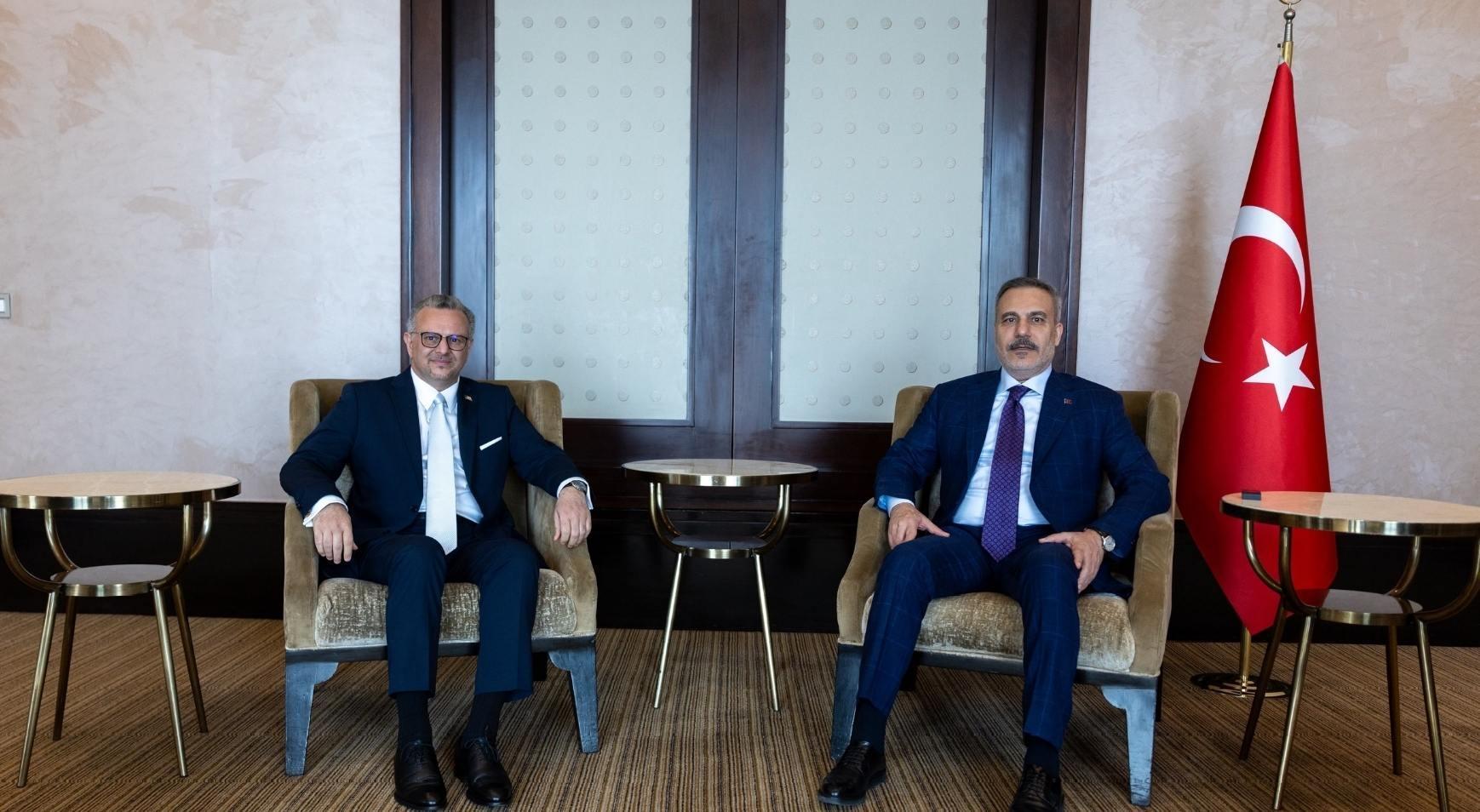 Dışişleri Bakanı Hakan Fidan, ABD'li Danışman Massad Boulos ile Görüştü
