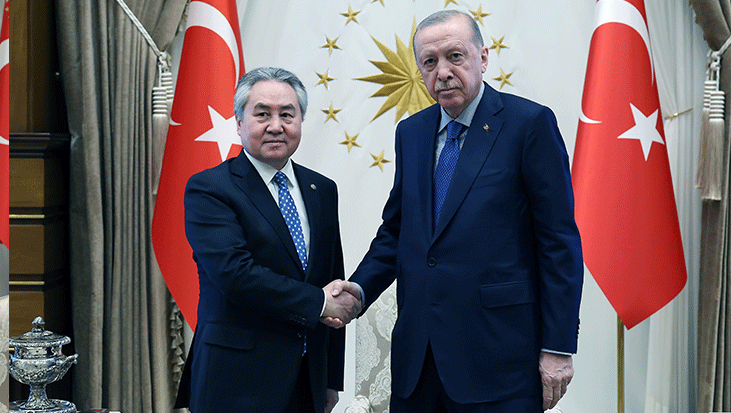 Cumhurbaşkanı Erdoğan, Kırgızistan Dışişleri Bakanı Kulubayev ile Görüşme Gerçekleştirdi