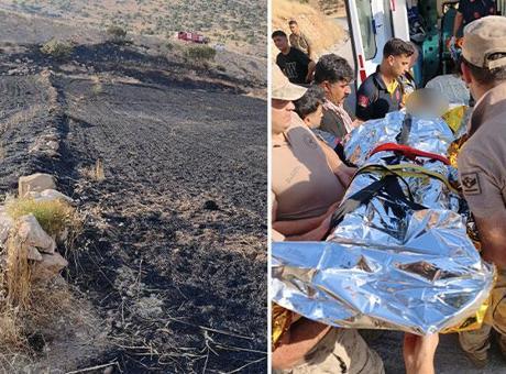 Cizre'de Alevlerin Ortasında Kaldı: Çoban Anız Yangınında Ağır Yaralandı