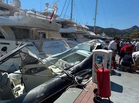 Bodrum'da Lastik Botta Patlama: Yaralılar ve Yangın Kontrol Altına Alındı
