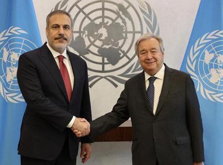 Dışişleri Bakanı Hakan Fidan, BM Genel Sekreteri Guterres ile telefonda görüştü