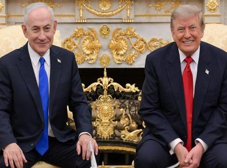 Trump, Netanyahu ile Beyaz Saray'da görüştü